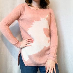 Super cute Lauren Conrad pink unicorn sweater